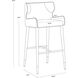 Gianni 41 inch Dillon Stratus / Dillon Black Barstool