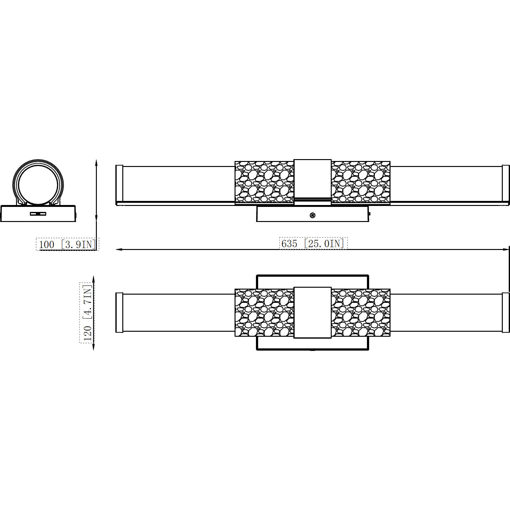 Egon LED 25 inch Brushed Nickel Bath Vanity Light Wall Light