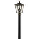 Heritage Trellis 3 Light 21 inch Regency Bronze Outdoor Post Mount Lantern in Non-LED
