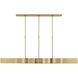 Kelly Wearstler Avant LED 60 inch Antique-Burnished Brass Linear Pendant Ceiling Light