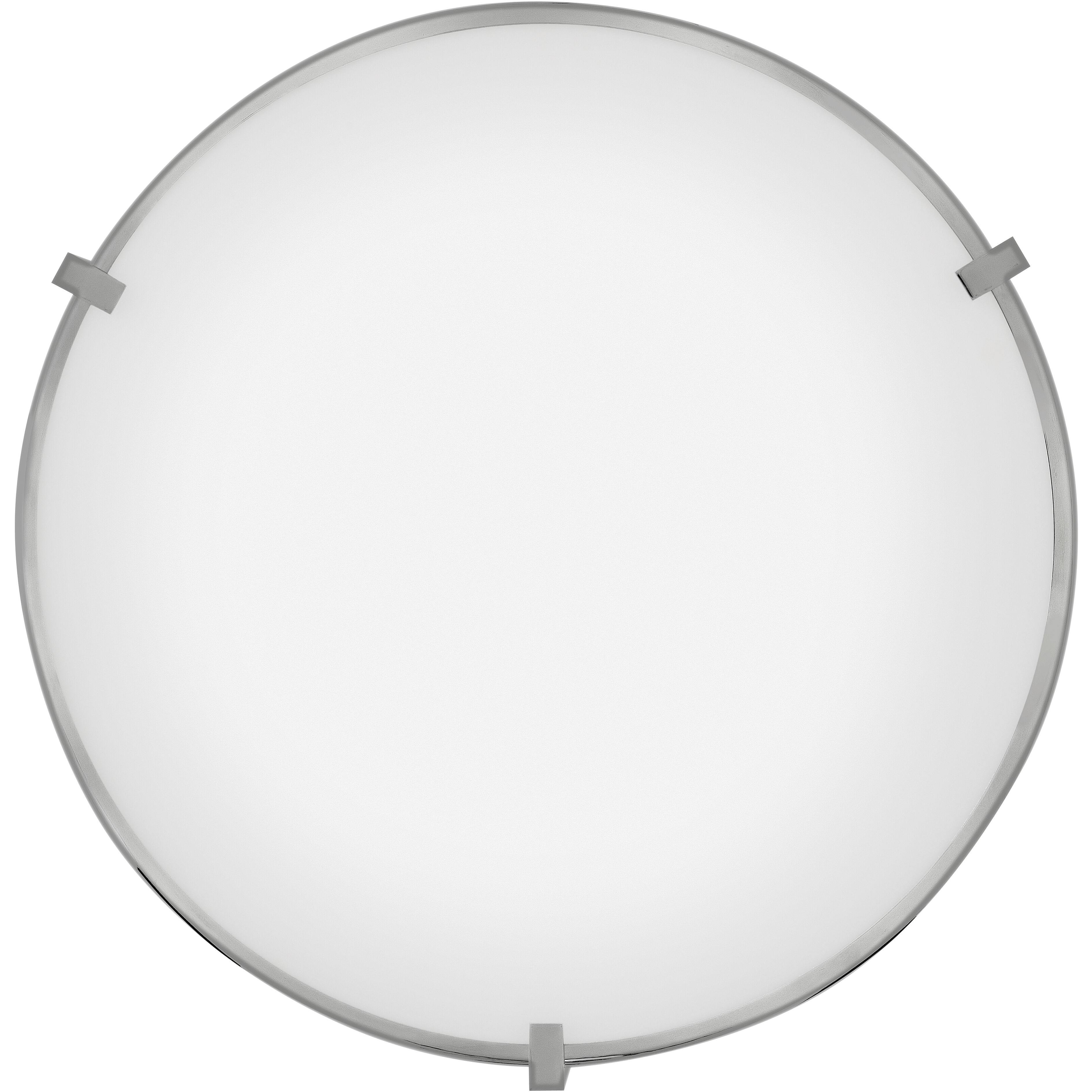 Lowell 24 inch Chrome Indoor Flush Mount Ceiling Light