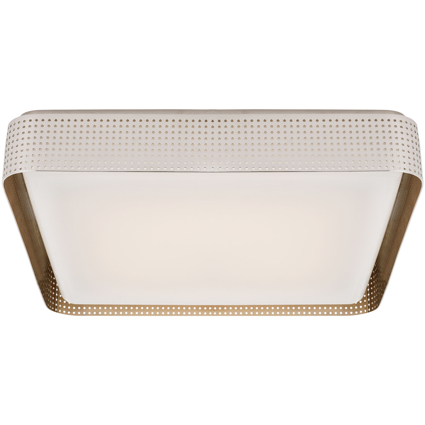 Kelly Wearstler Precision LED 20 inch Polished Nickel Square Flush Mount Ceiling Light