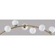 Ronan 78 inch 4.00 watt Antique Brass Arc Floor Lamp Portable Light, with Smart Switch