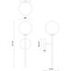 Alora Mood Cassia 1 Light 6 inch Matte Black Bath Vanity Light Wall Light in Opal Glass Shade
