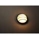 Bulwark LED 10 inch Black Outdoor Wall Mount