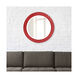 Serenity 35 X 35 inch Glossy Red Wall Mirror