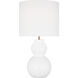Drew & Jonathan Buckley 27.38 inch 9 watt Gloss White Table Lamp Portable Light