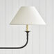 Thomas O'Brien Piaf LED 62 inch Aged Iron and Ebonized Oak Linear Pendant Ceiling Light, Large