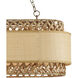 Isola 6 Light 42.5 inch Khaki Chandelier Ceiling Light