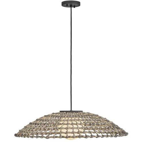Open Air Arlen 1 Light 30 inch Black Outdoor Hanging Light