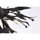 Priscilla 4 Light 19 inch Black Flush Mount Ceiling Light