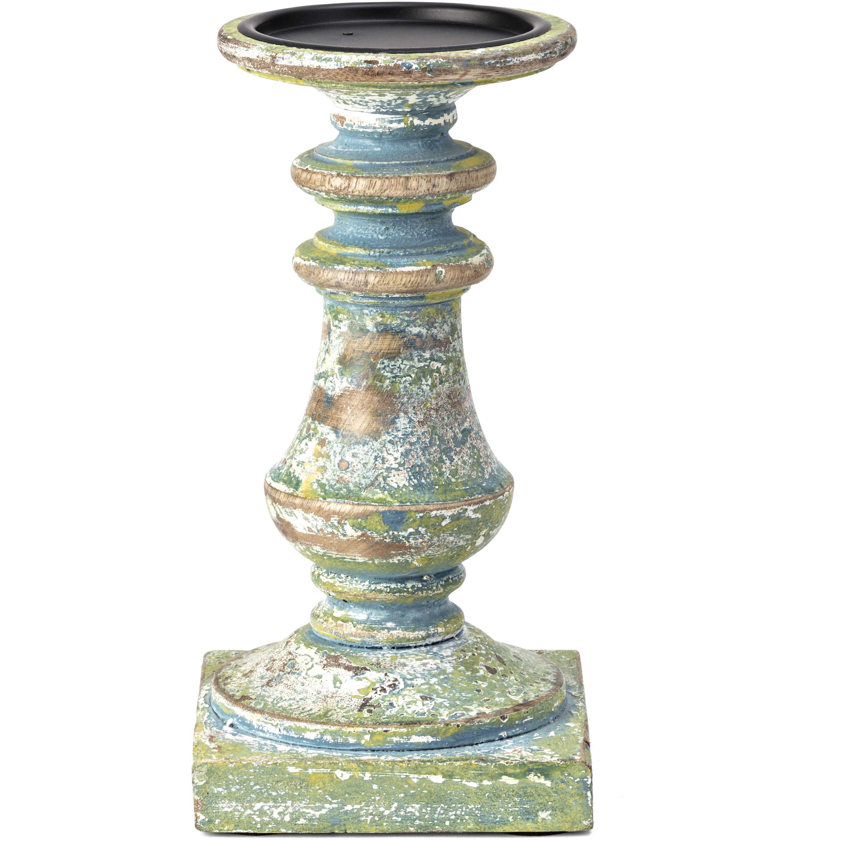 Distressed 6 X 4 inch Candle Holder
