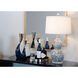 Wildwood 29 inch 100.00 watt Black/Teal/White Decal/Clear Table Lamp Portable Light