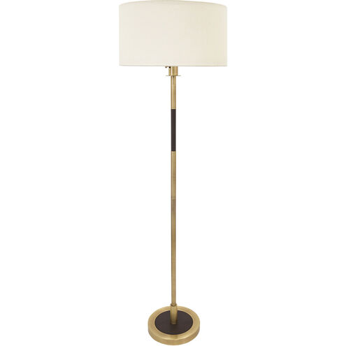 Huntington 64 inch 100 watt Antique Brass Floor Lamp Portable Light