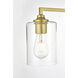 Mayson 4 Light 33 inch Brass Bath Sconce Wall Light