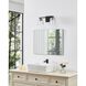 Valentin 2 Light 15 inch Matte Black Vanity Light Wall Light