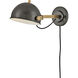 Spence 1 Light 7.25 inch Black Oxide with Heritage Brass Interior Wall Mount Wall Light