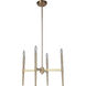 Ella 4 Light 18 inch Satin Brass Pendant Ceiling Light 