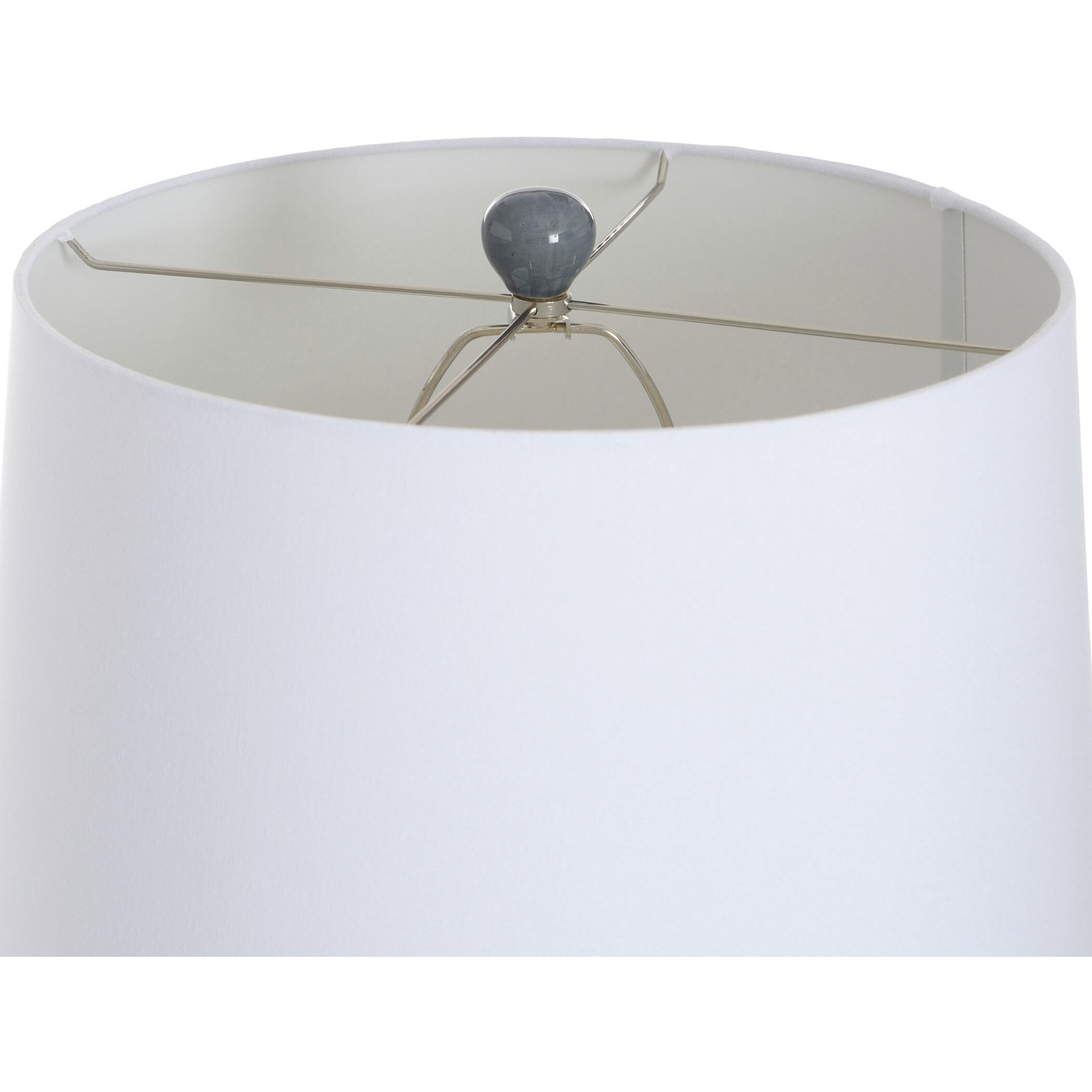 Galey 30 inch 100.00 watt Navy Blue and White Table Lamp Portable Light 