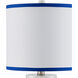 Beryl 17.5 inch 100 watt White Swirl Table Lamp Portable Light