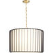 Tuxedo 3 Light 24 inch Black Pendant Ceiling Light, Medium