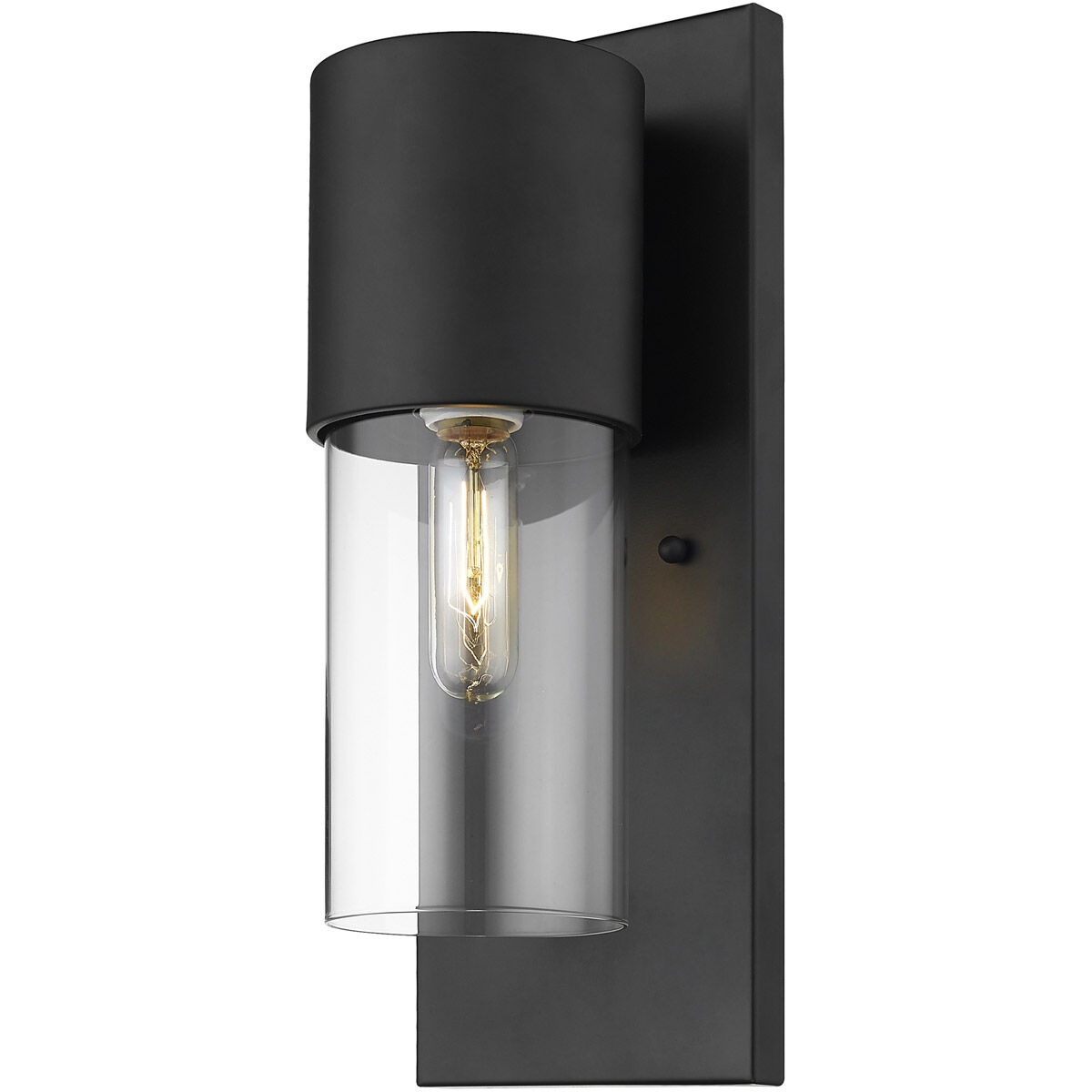 Cooper 1 Light 16 inch Matte Black Exterior Wall Mount