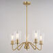 Beverly LED 23 inch Muted Brass Chandelier Ceiling Light