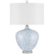 Tinney 26.25 inch 150 watt Blue and Clear Table Lamp Portable Light