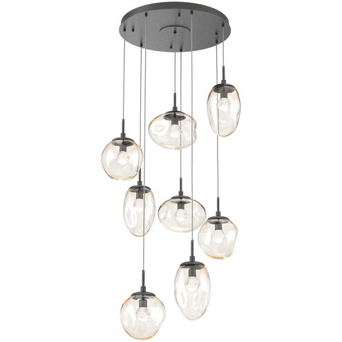 Cosmos LED LED Graphite Chandelier Ceiling Light, Round Multi-Port
