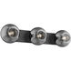 Samar 3 Light 32.38 inch Black Bath Vanity Light Wall Light in Transition Smoked Glass