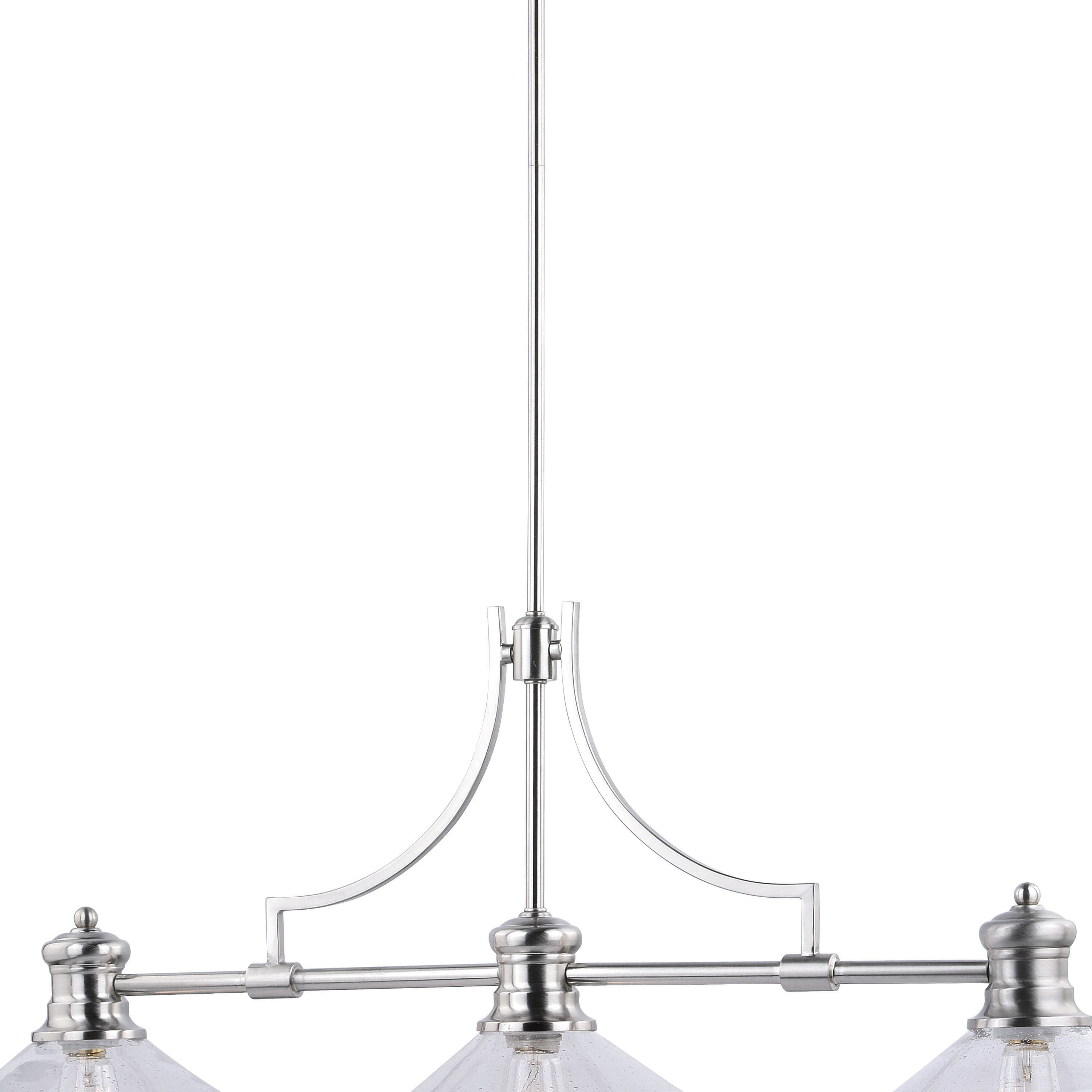 Beloit LED 36.5 inch Satin Nickel Linear Chandelier Ceiling Light