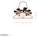 Daphne 1 Light 24 inch Matte Black and French Gold Convertible Flush Mount Ceiling Light, Smithsonian Collaboration