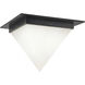 Mineral 1 Light 11.13 inch Urban Bronze and Alabaster Flush Mount Ceiling Light in Alabaster Shade