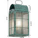 Durham 1 Light 13 inch Verde Green Outdoor Sconce in Seedy Glass, Brass Traditions by Innovations Lighting