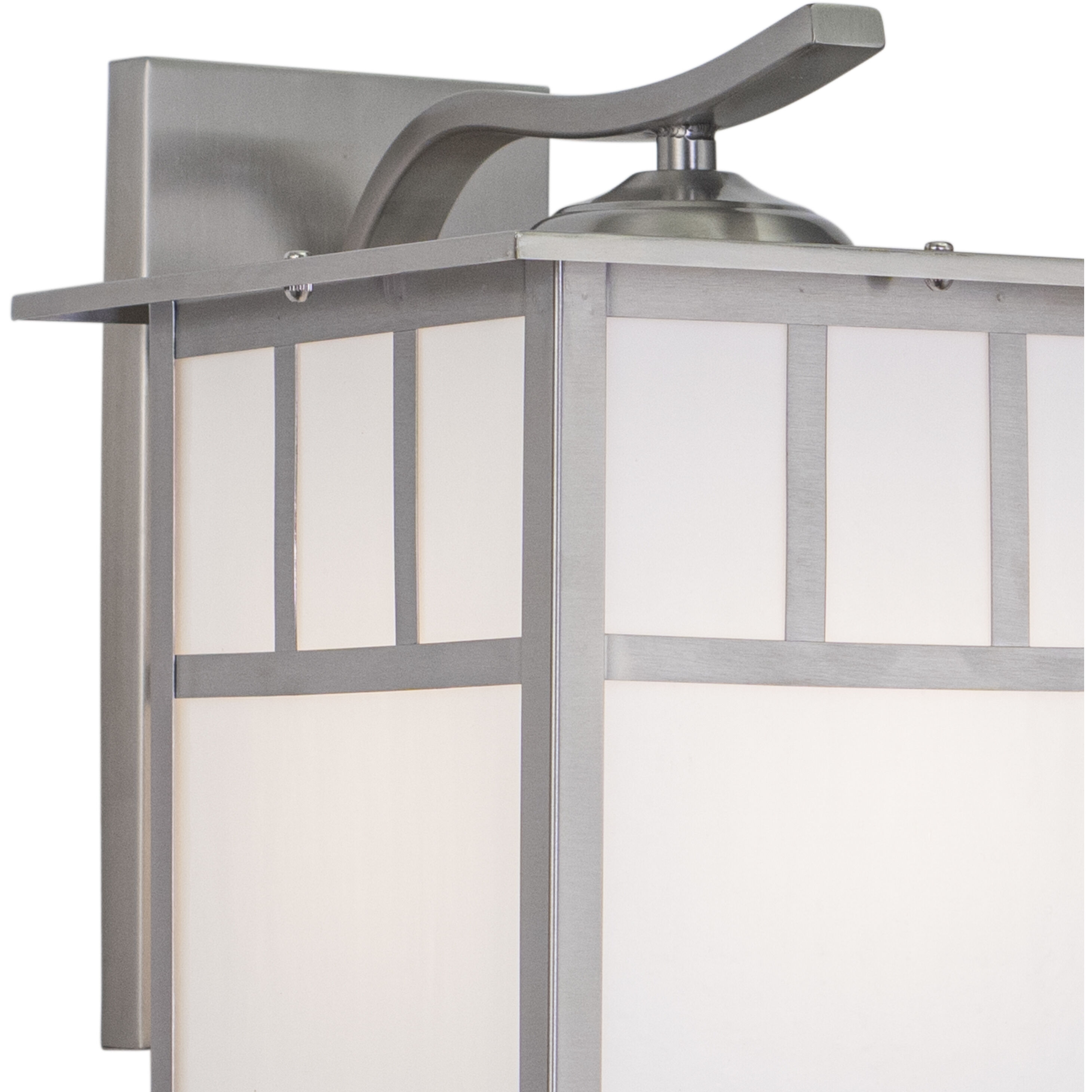 Mission LED 12.5 inch Stainless Steel Outdoor Wall