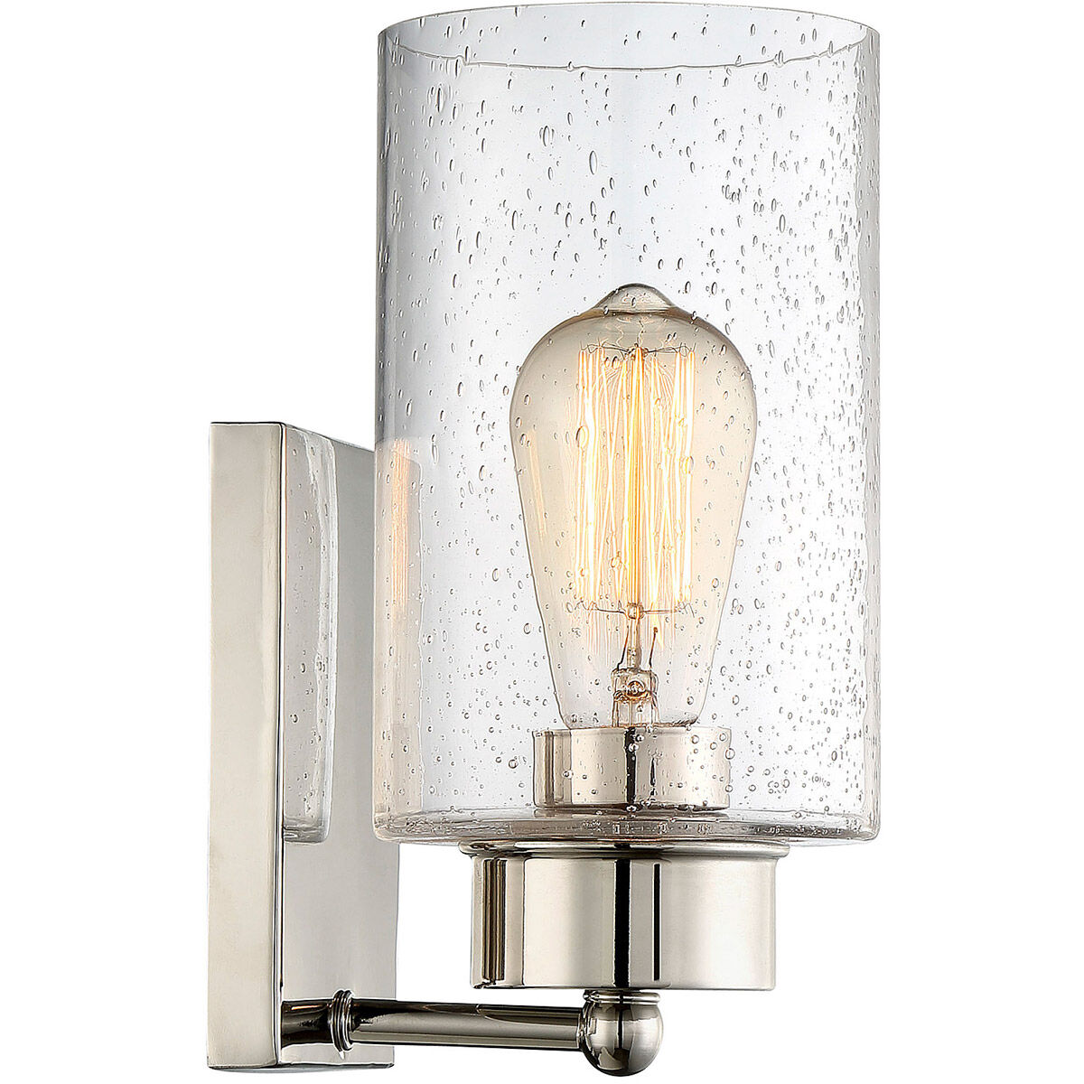 Coastal 1 Light 5 inch Polished Nickel Wall Sconce Wall Light