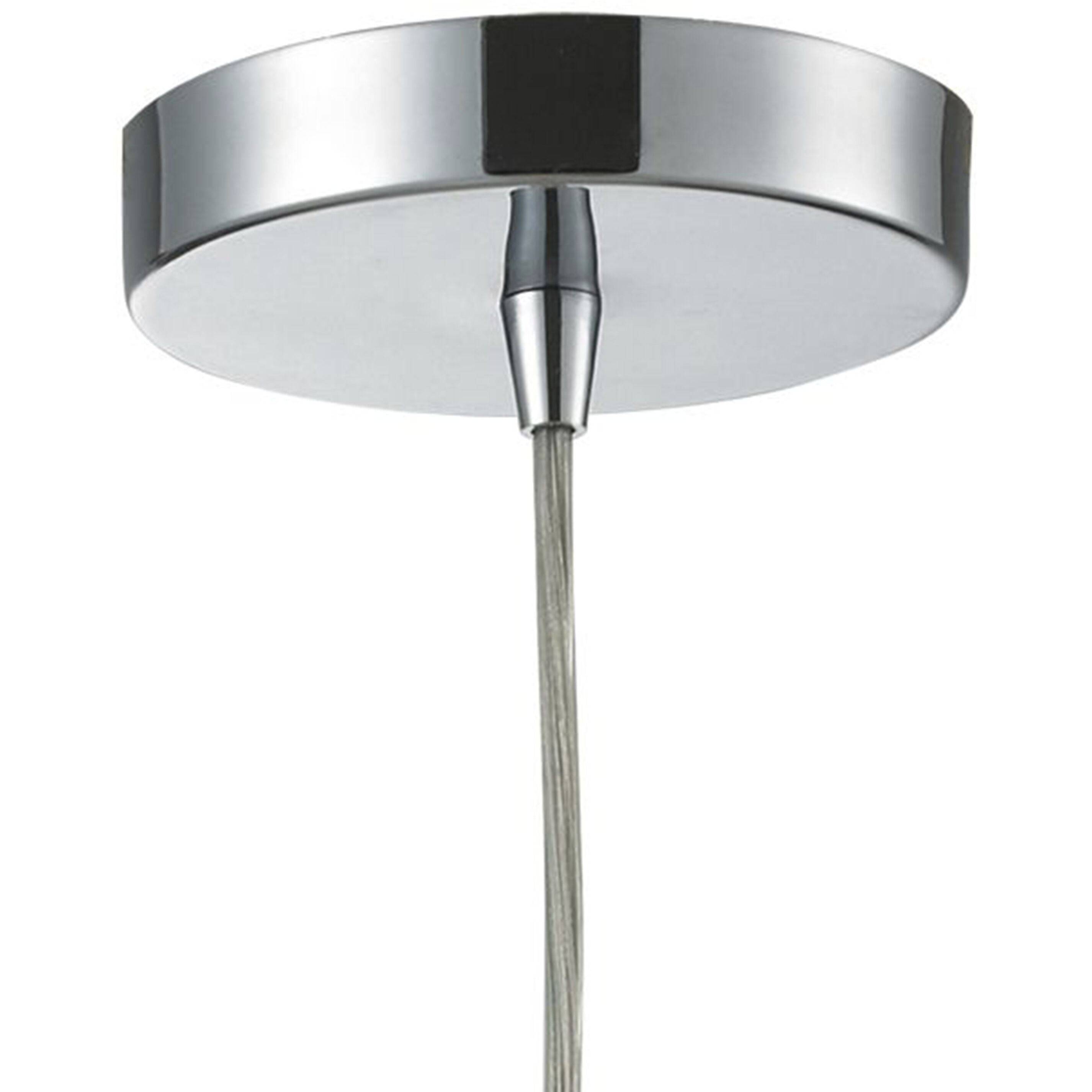 Watersphere 1 Light 10 inch Smoke with Polished Chrome Mini Pendant Ceiling Light