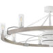 Sawyer 44 inch Matte White with Weathered Wood with Matte White Blades Smart Fandelier