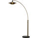 Rancho Mirage 87 inch 60.00 watt Weathered Brass and Black Arc Floor Lamp Portable Light