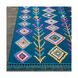 Love 87 X 60 inch Navy/Sky Blue/Bright Pink/Bright Yellow Rugs, Rectangle