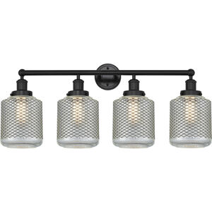 Stanton 4 Light 33 inch Matte Black Bath Vanity Light Wall Light