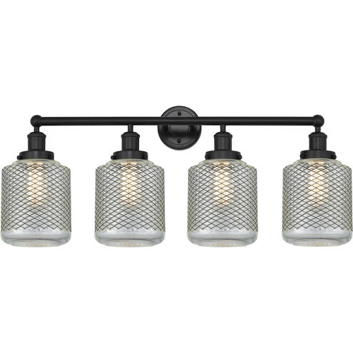 Stanton 4 Light 33 inch Matte Black Bath Vanity Light Wall Light