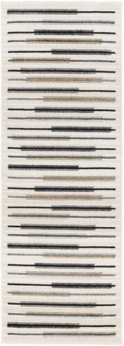 Calico 91 X 31 inch Light Grey Rug, Runner