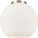 Ballston Athens LED 15.75 inch Matte Black Statement Pendant Ceiling Light in Matte White