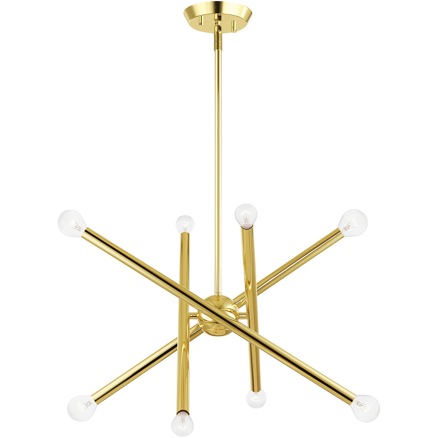 Soho 8 Light 20 inch Polished Brass Chandelier Ceiling Light