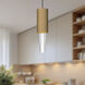 Alora Mood Bordeaux LED 4.38 inch Aged Gold Pendant Ceiling Light