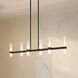 Ristretto LED 50 inch Matte Black Linear Chandelier Ceiling Light