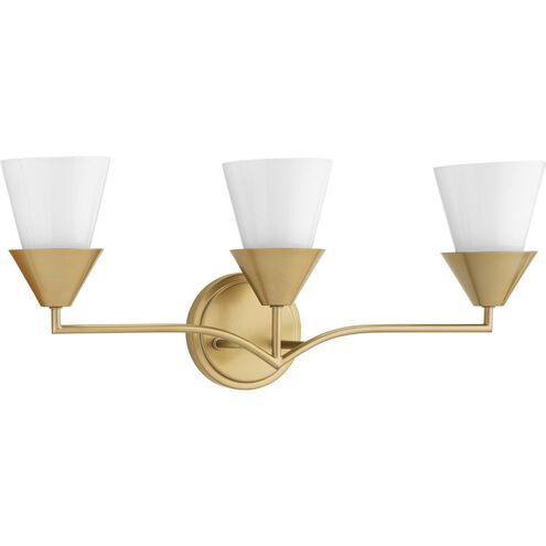 Pinellas 3 Light 24 inch Soft Gold Vanity Light Wall Light, Design Series