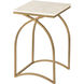 Graven 22 X 14 inch Gold with White Accent Table