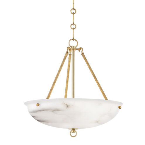 Somerset LED 16 inch Aged Brass Pendant Ceiling Light